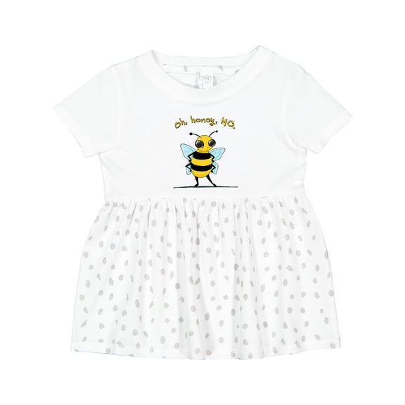 Inktastic Oh, Honey, No... Cute Bee Girls Baby Dress