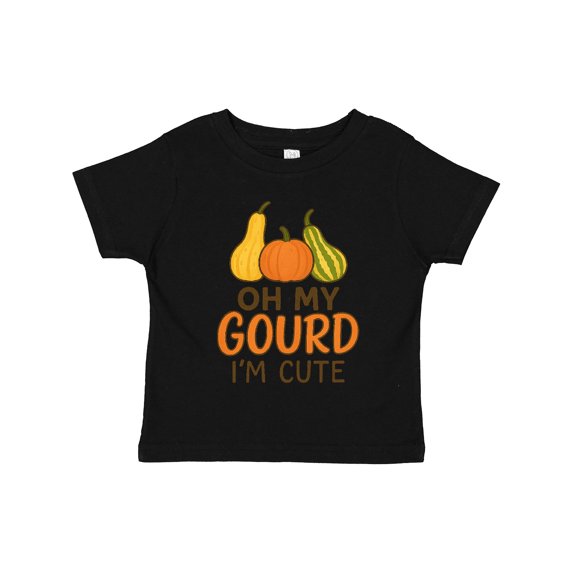 Inktastic Oh My Gourd I'm Cute Funny Fall Boys or Girls Toddler T-Shirt