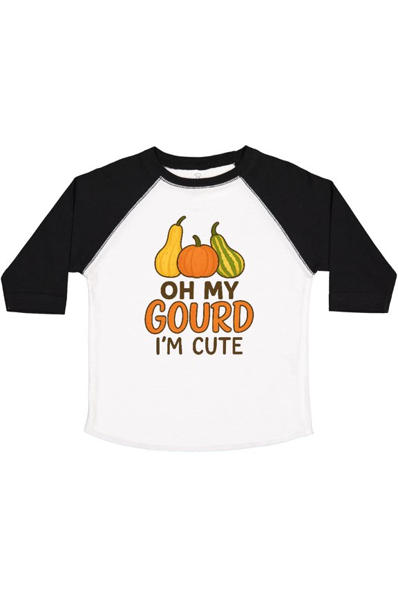 Oh My Gourd I'm Cute Funny Fall Boys or Girls Toddler T-Shirt