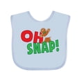 thumbnail image 1 of Inktastic Oh Snap Boys or Girls Baby Bib, 1 of 4