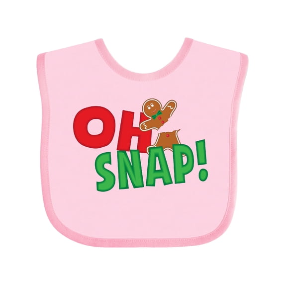Inktastic Oh Snap Boys or Girls Baby Bib