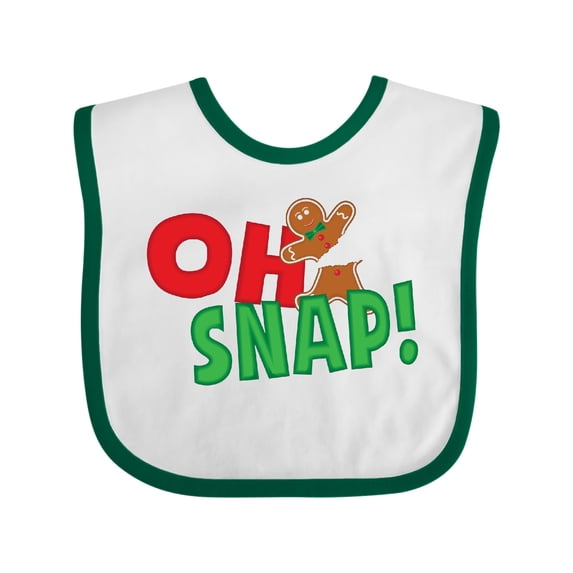 Inktastic Oh Snap Boys or Girls Baby Bib