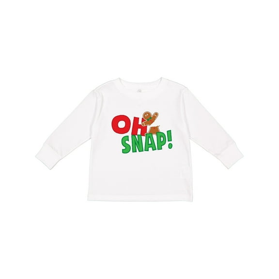 Inktastic Oh Snap Boys or Girls Long Sleeve Toddler T-Shirt
