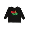 thumbnail image 1 of Inktastic Oh Snap Boys or Girls Long Sleeve Toddler T-Shirt, 1 of 5