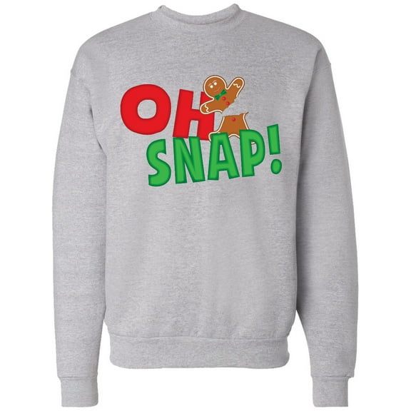 Inktastic Oh Snap Broken Gingerbread Adult Sweatshirt