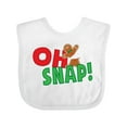 thumbnail image 1 of Inktastic Oh Snap Broken Gingerbread Boys or Girls Baby Bib, 1 of 4
