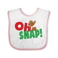 thumbnail image 1 of Inktastic Oh Snap Broken Gingerbread Boys or Girls Baby Bib, 1 of 4
