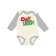 thumbnail image 1 of Inktastic Oh Snap Boys or Girls Long Sleeve Baby Bodysuit, 1 of 5