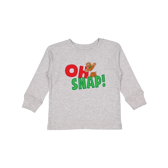 Inktastic Oh Snap Broken Gingerbread Boys or Girls Long Sleeve Toddler T-Shirt