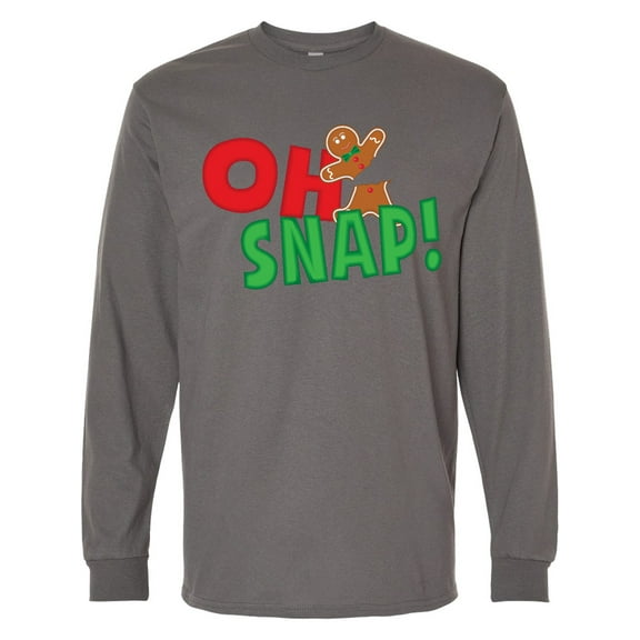 Inktastic Oh Snap Broken Gingerbread Long Sleeve T-Shirt