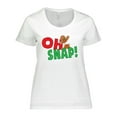 thumbnail image 1 of Inktastic Oh Snap Broken Gingerbread Women's Plus Size T-Shirt, 1 of 5