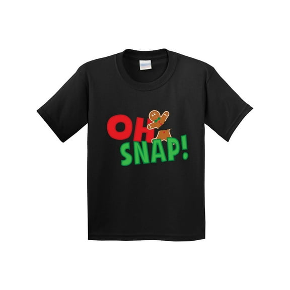Inktastic Oh Snap Broken Gingerbread Youth T-Shirt