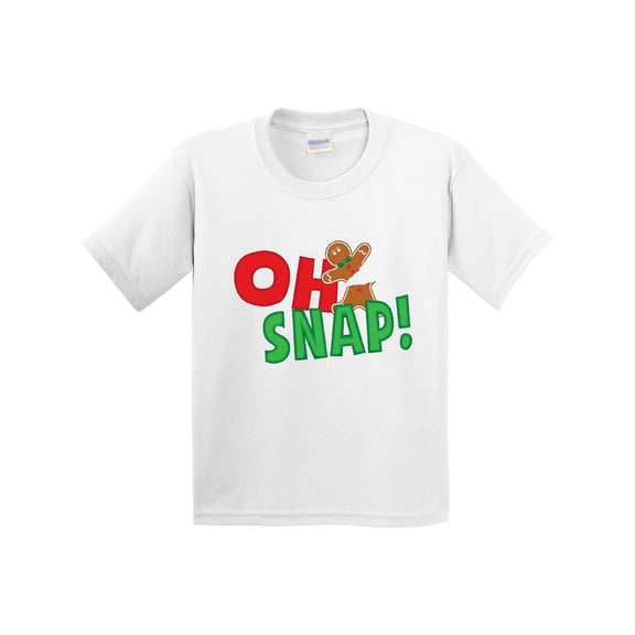 Inktastic Oh Snap Broken Gingerbread Youth T-Shirt