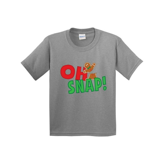 Inktastic Oh Snap Broken Gingerbread Youth T-Shirt