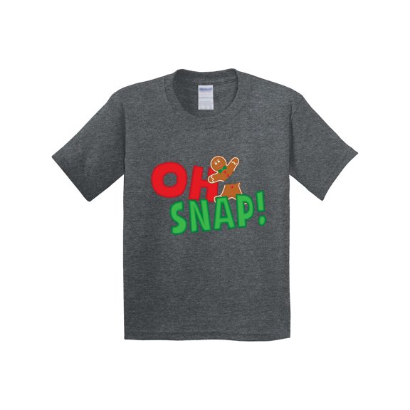 Inktastic Oh Snap Broken Gingerbread Youth T-Shirt