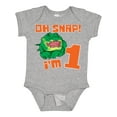 thumbnail image 1 of Inktastic Oh Snap I'm 1 Cute Green Alligator Boys or Girls Baby Bodysuit, 1 of 5