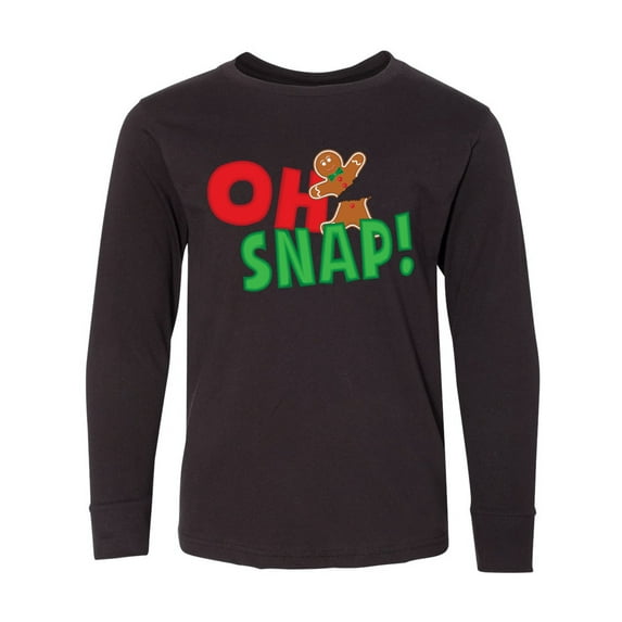 Inktastic Oh Snap Long Sleeve Youth T-Shirt