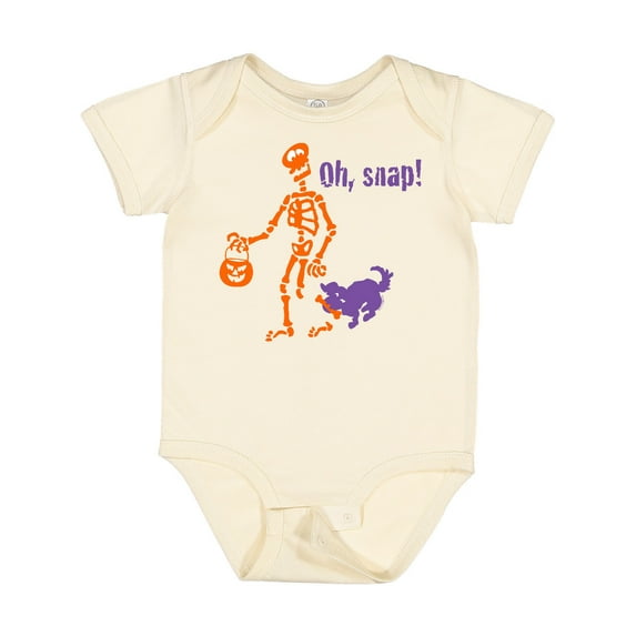 Inktastic Oh, Snap Skeleton Boys or Girls Baby Bodysuit