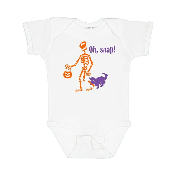 Inktastic Oh, Snap Skeleton Boys or Girls Baby Bodysuit