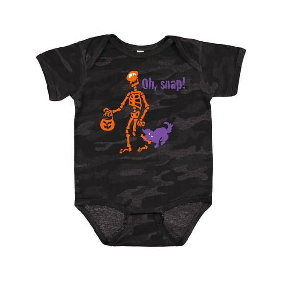 Inktastic Oh, Snap Skeleton Boys or Girls Baby Bodysuit