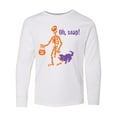 thumbnail image 1 of Inktastic Oh, Snap Skeleton Long Sleeve Youth T-Shirt, 1 of 5