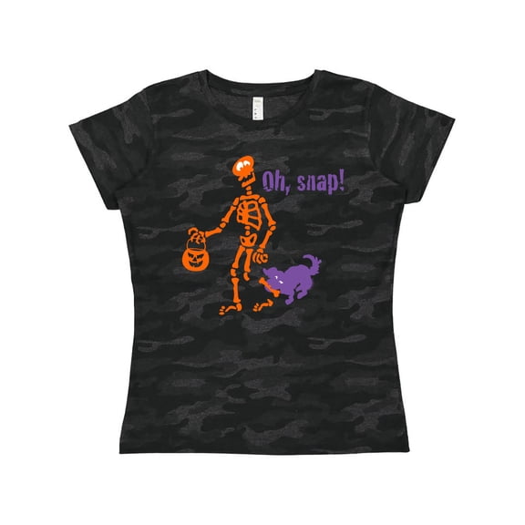 Inktastic Oh, Snap Skeleton Women's T-Shirt