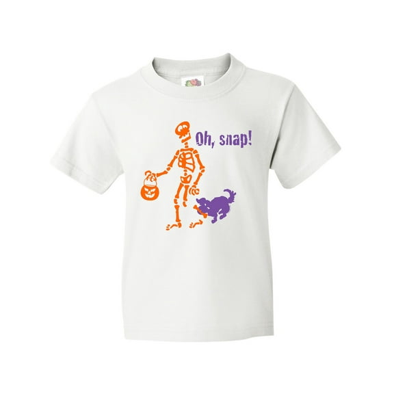 Inktastic Oh, Snap Skeleton Youth T-Shirt