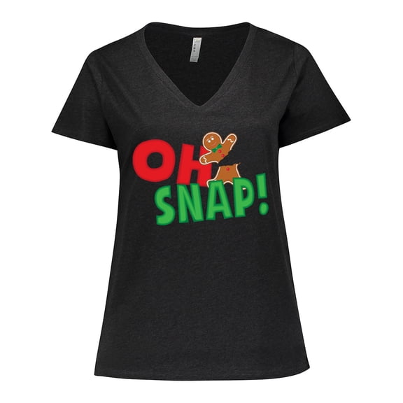 Inktastic Oh Snap Women's Plus Size V-Neck T-Shirt