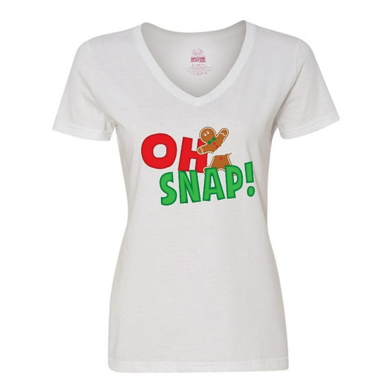 Inktastic Oh Snap Women's V-Neck T-Shirt