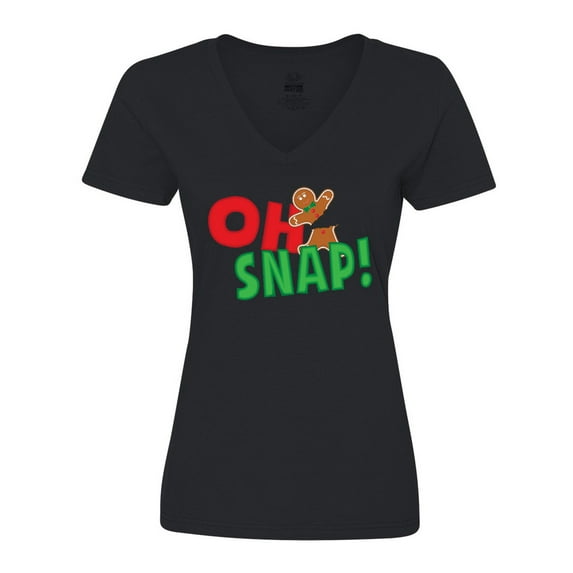 Inktastic Oh Snap Women's V-Neck T-Shirt