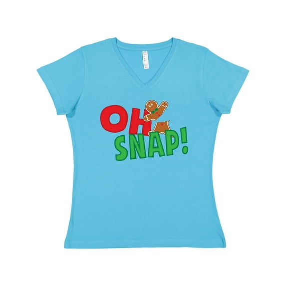 Inktastic Oh Snap Women's V-Neck T-Shirt