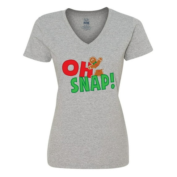 Inktastic Oh Snap Women's V-Neck T-Shirt