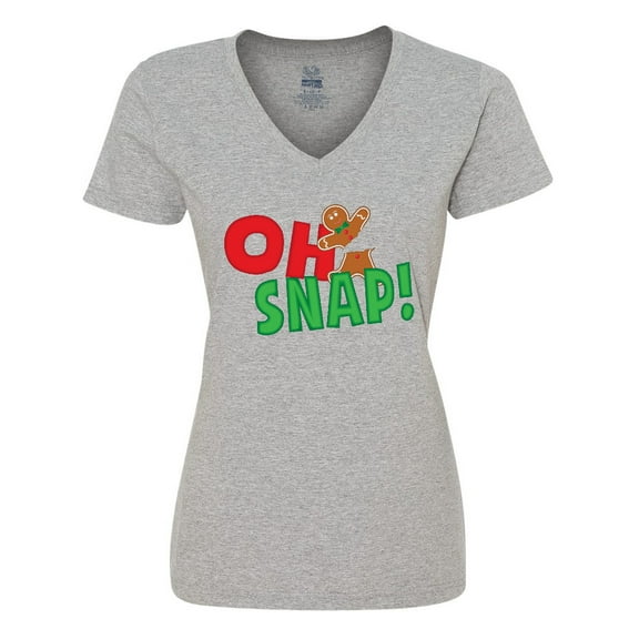 Inktastic Oh Snap Women's V-Neck T-Shirt