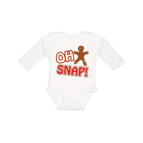 Inktastic Oh Snapbroken Gingerbread Boys or Girls Long Sleeve Baby Bodysuit
