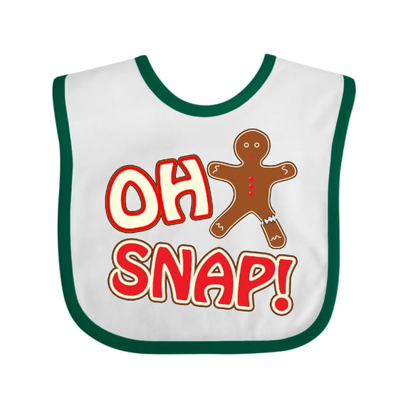Inktastic Oh Snapbroken gingerbread Boys or Girls Baby Bib