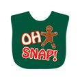 thumbnail image 1 of Inktastic Oh Snapbroken gingerbread Boys or Girls Baby Bib, 1 of 4