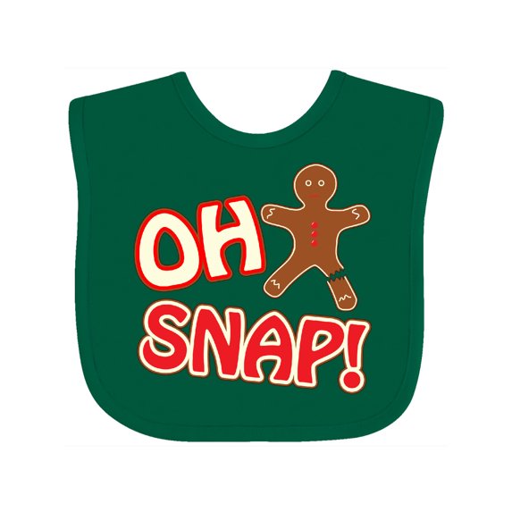 Inktastic Oh Snapbroken gingerbread Boys or Girls Baby Bib