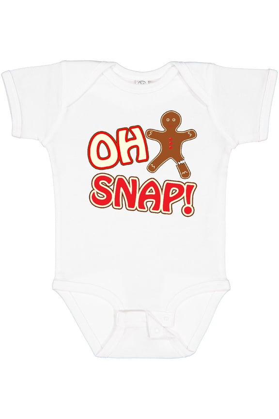 Oh Snapbroken gingerbread Boys or Girls Baby Bodysuit