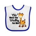 thumbnail image 1 of Inktastic Oh Were You Waiting for Me with Baby Giraffe Boys or Girls Baby Bib, 1 of 4