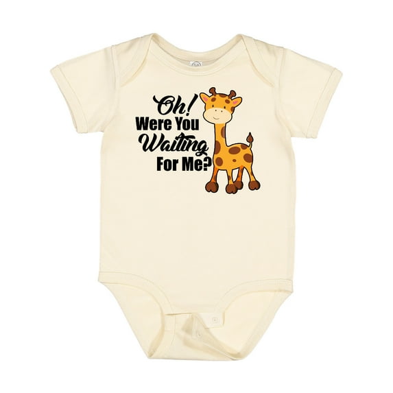 Inktastic Oh Were You Waiting for Me with Baby Giraffe Boys or Girls Baby Bodysuit