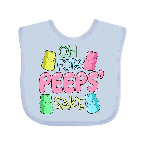 Inktastic Oh for Peeps' Sake Easter Bunnies Boys or Girls Baby Bib