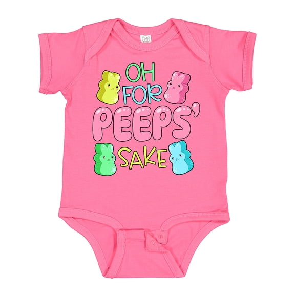 Inktastic Oh for Peeps' Sake Easter Bunnies Boys or Girls Baby Bodysuit