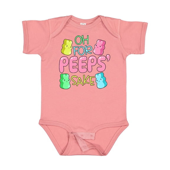Inktastic Oh for Peeps' Sake Easter Bunnies Boys or Girls Baby Bodysuit