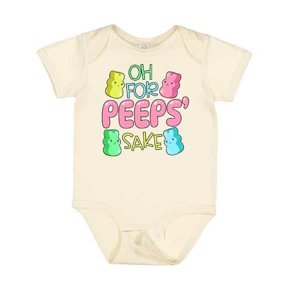 Inktastic Oh for Peeps' Sake Easter Bunnies Boys or Girls Baby Bodysuit