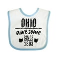 thumbnail image 1 of Inktastic Ohio Awesome Since 1803 Boys or Girls Baby Bib, 1 of 4