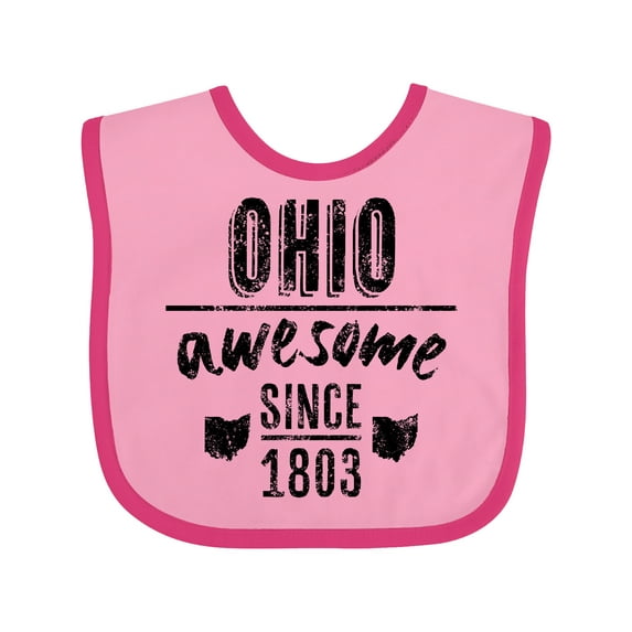 Inktastic Ohio Awesome Since 1803 Boys or Girls Baby Bib
