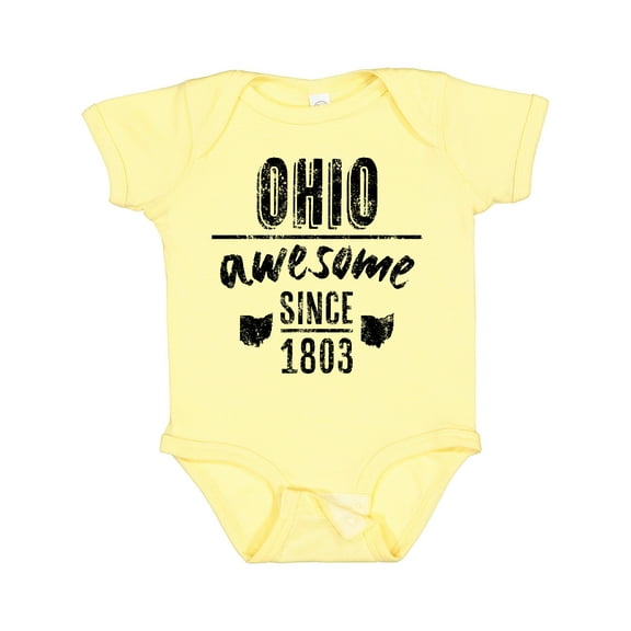 Inktastic Ohio Awesome Since 1803 Boys or Girls Baby Bodysuit
