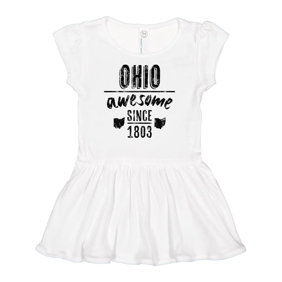 Inktastic Ohio Awesome Since 1803 Girls Baby Dress