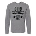 thumbnail image 1 of Inktastic Ohio Awesome Since 1803 Long Sleeve T-Shirt, 1 of 5