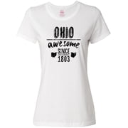 Inktastic Ohio Awesome Since 1803 Womens T-Shirt